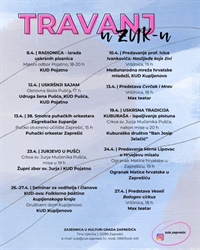 Zaprešić živi kulturu – Travanj u ZUK-u!