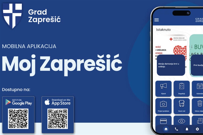 MOJ ZAPREŠIĆ:Mobilna aplikacija sa svim značajne informacijama o Gradu i zbivanjima u njemu