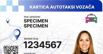 Novi dokument za taksiste: Kartica autotaksi vozača