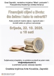 ZAPREŠIĆ: U mjesecu štednje financijska edukacija građana