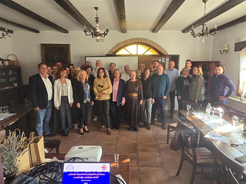 Predstavljen projekt "Jačanje kapaciteta socijalnih partnera u području socijalne skrbi"