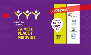 SINDIKATI PROSVJEDUJU: Hrvatska zajedno za veće plaće i mirovine!