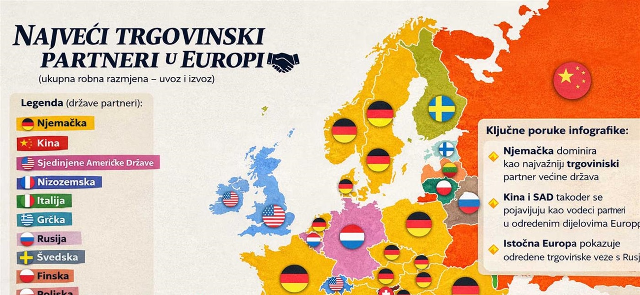 Vanjskotrgovinska razmjena Europe: Između njemačke industrijske gravitacije i globalnih tokova