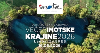 I ove godine okupljanje Imoćana i prijatelja Imotske krajine na velebnoj večeri u Laubi u Zagrebu!