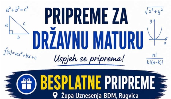U Općini Rugvica besplatne pripreme za državnu maturu iz matematike i informatike!