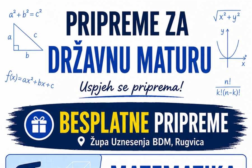 U Općini Rugvica besplatne pripreme za državnu maturu iz matematike i informatike!