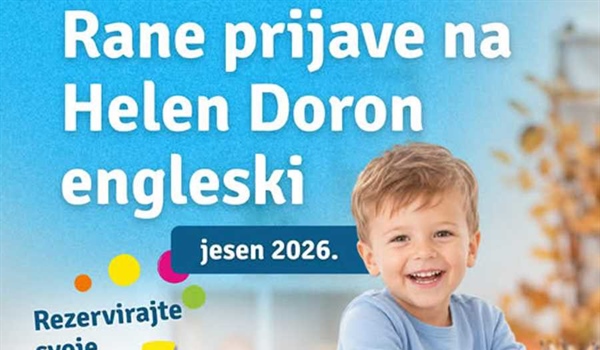 U tijeku su rane prijave na Helen Doron english za djecu!