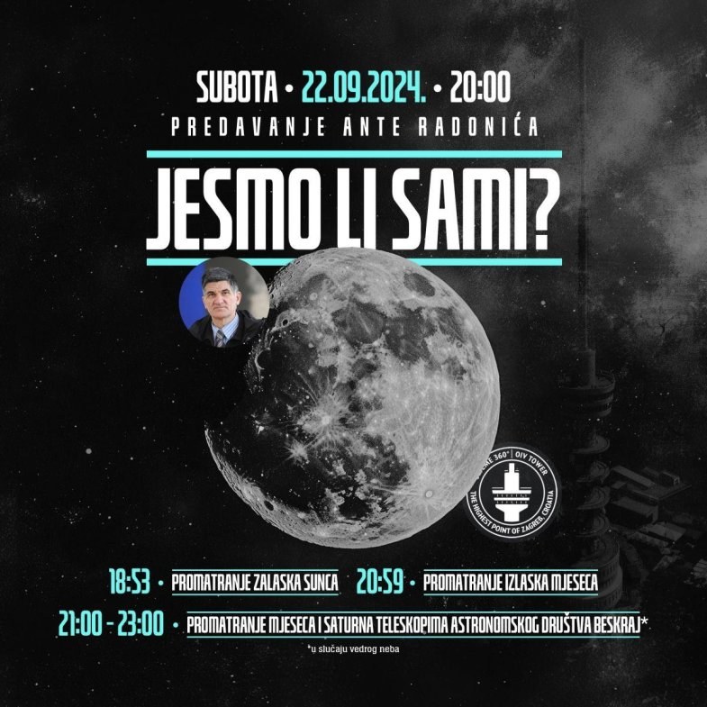 predavanju Ante Radonića - “Jesmo li sami?”